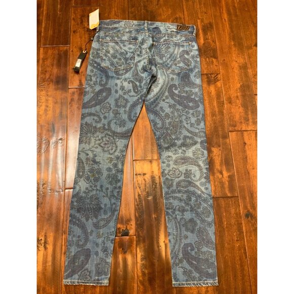 Citizens of Humanity Blue Avedon Skinny Leg Paisley Print Jeans, Size 31, NWT! - Picture 7 of 10